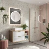 HIB Frontier Illuminated Circular Bathroom Mirror - Image 3