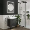 HIB Frontier Illuminated Circular Bathroom Mirror