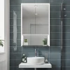 HIB Verve Illuminated Bathroom Mirrored Cabinet