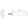 Vado Individual Edit Wall Mounted Bath Spout - Image 9
