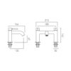 Vado Individual Knurled Accents Slimline Bath Filler - Image 7