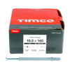Timco Nylon Frame Fixings - PZ - Zinc 10x140mm 100pcs - Image 2