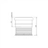 Floplast 110mm Ring Seal Drain Connector Black - Image 2