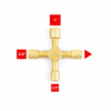 Multi Purpose 4 Way Meter Key