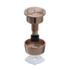 Viva Brushed Copper Flush Button For 40/50/60mm Holes - Image 2