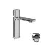 Vado Cameo Leverless Mono Basin Mixer Tap for Low Pressure System and Universal Basin Waste