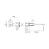 Vado Cameo Leverless Wall Mounted Basin Mixer for Low Pressure System - Image 2