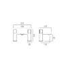 Vado Cameo Leverless Deck Mounted Bath Filler Matt White - Image 2