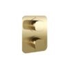 Vado Cameo 2 Outlet 2 Handle Concealed Thermostatic Valve Satin Brass