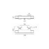 Vado Cameo Wall Mounted Thermostatic Exposed Shower Bar Valve Matt White - Image 2