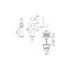 Vado Cameo Levered Mono Basin Mixer for Low Pressure System and Universal Basin Waste Satin Brass - Image 2