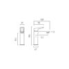 Vado Cameo Lever Mono Basin Mixer Matt Black - Image 2
