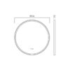 Vado Cameo 800mm Illuminated Round Mirror - Image 2