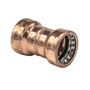 Copper Pushfit Straight Coupling 15mm