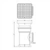 Floplast UG 110mm Bottle Gully w Square Grid - Image 2