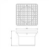 Floplast UG Spare Square Hopper & Grid For Gully - Image 2