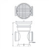 Floplast UG 110mm Black Inlet Bottle Gully w Round - Image 2