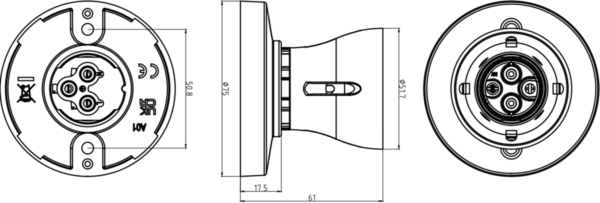 T2 HO Batten Holder BC 3-Terminals - Image 2