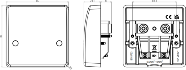 45A Cooker Connection Unit - Image 2