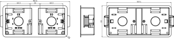 35mm Dual Dry Lining Box - Image 2