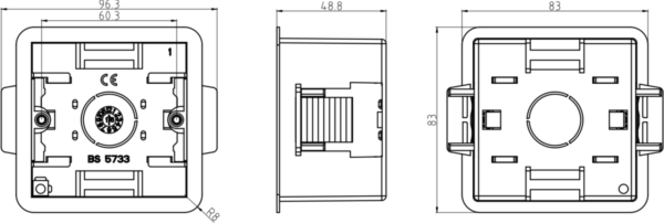 47mm Single Dry Lining Box - Image 2