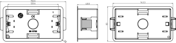 47mm Double Dry Lining Box - Image 2