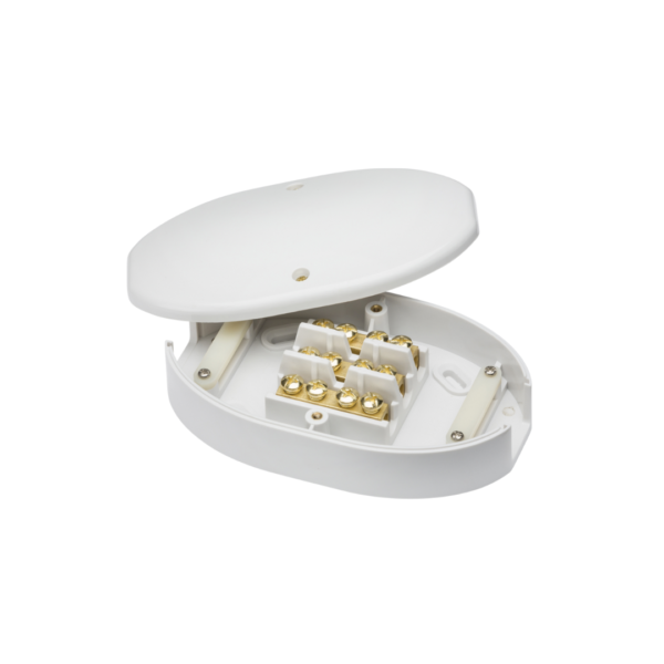 60A Junction Box 3-Terminal - White