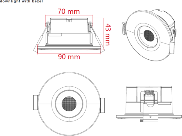 SpektroLED Evo Fixed - Fire Rated IP65 Downlight - Image 2