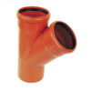 Floplast UG 110mm 45° Double Socket Junction