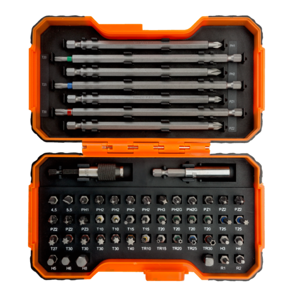 Bahco Colour Coded Bit set, 54 Piece