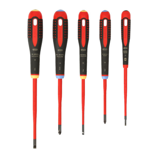 Bahco BE-9882SL ERGO™ Slim VDE Insulated Screwdriver Set - 5 Pcs