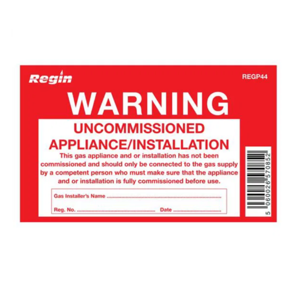 Regin Uncommissioned Appliance Tag - 8 Pack