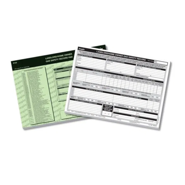 Regin Landlord Gas Safety Record Pad