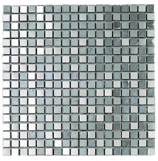 Dune Metalic Silver 30.1x30.1cm Mosaic