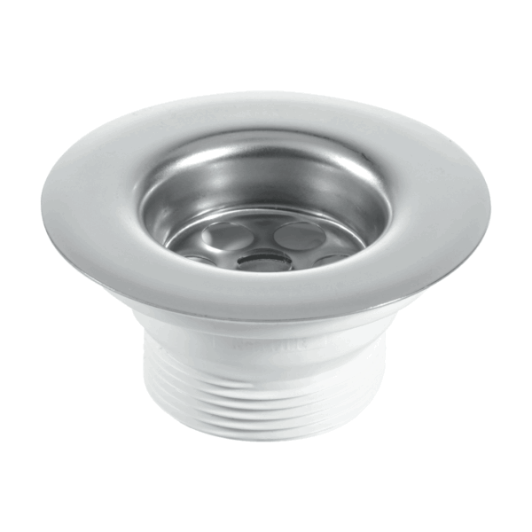 Centre Pin Sink Waste 85mm Flange 2" w Plug