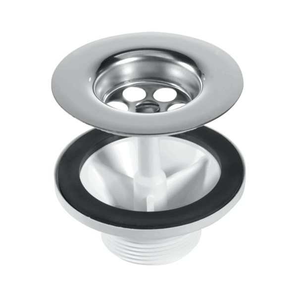 Belfast Sink Waste 85mm Flange 1.1/2" w Plug