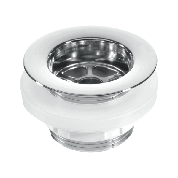 1.1/2" Backnut Bath Waste CP Plug 70mm Flange