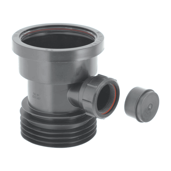 Drain Connector 4"/110mm with 1.1/2" Boss