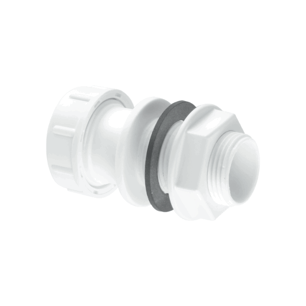 Overflow Compression Straight Tank Connector 19-23mm ¾"