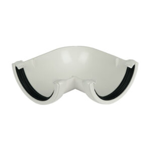 Half Round Gutter 90° Angle White