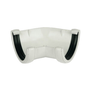 Half Round Gutter 135° Angle White
