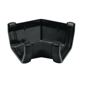 Half Square Gutter 135° Angle Black