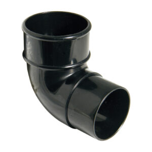 Round Downpipe Offset Bend 92.5° Black