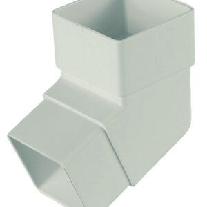 Square Downpipe Offset Bend 112.5° White