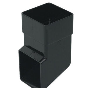 Square Downpipe Shoe Black