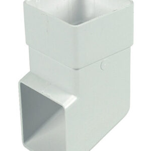 Square Downpipe Shoe White