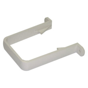 Square Downpipe Clip White