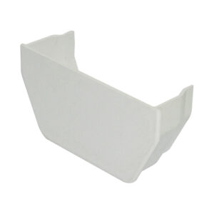 Half Square Gutter Internal Stopend White