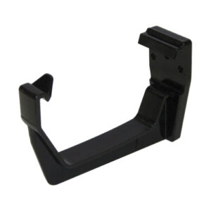 Half Square Gutter Fascia Bracket Black