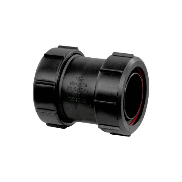 Multifit Straight Connector 1.1/2" - Black